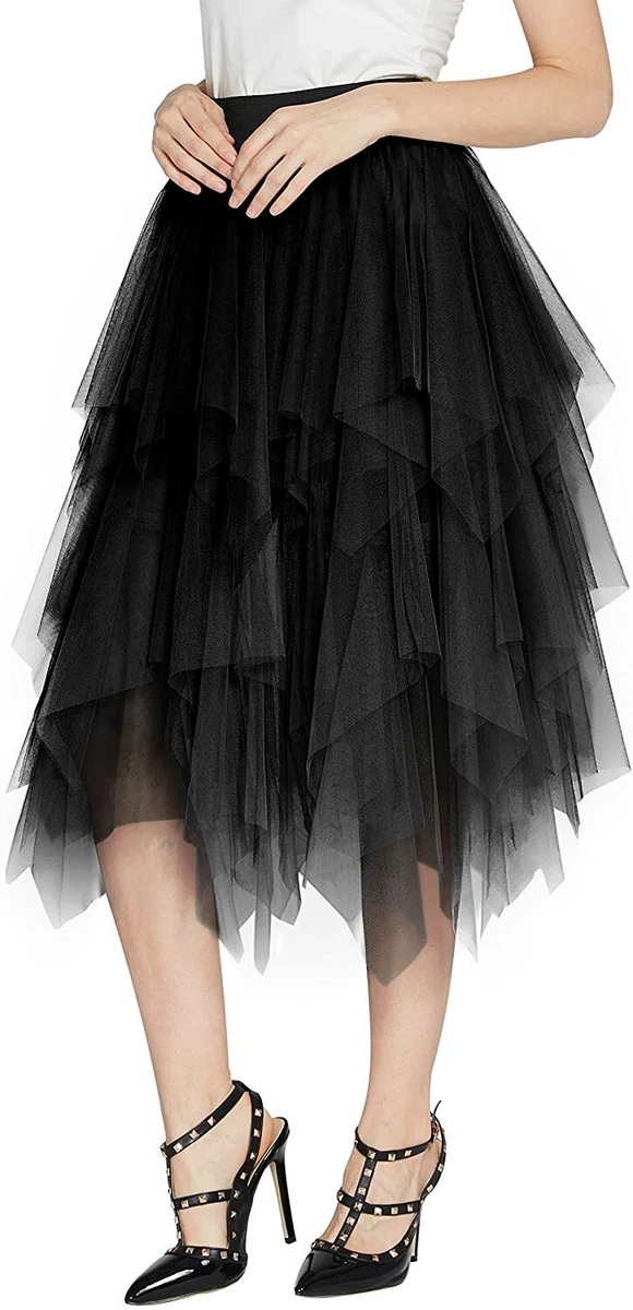 Sheer skirt tutu clearance black