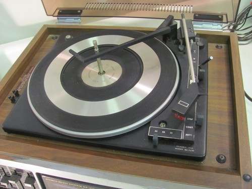 Sony HP-310 Stereo System Record Player w/ AM-FM Radio, with Top - Picture 6 of 13