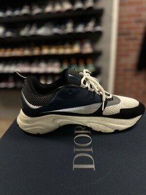 Size 48EU/15US -DIOR Sneakers B22 Blue/Black Technical Knit 100
