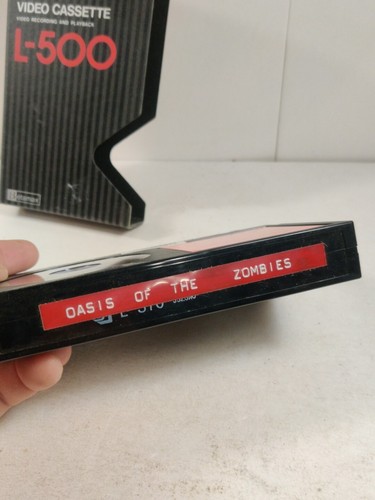Oasis of the Zombies Beta Rare Horror Movie Wizard Video No Slip Cover - 第 4/4 張圖片