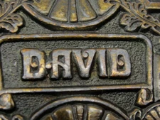 "David" Personalized Name By Oden Inc. Vintage Waist Belt Buckle