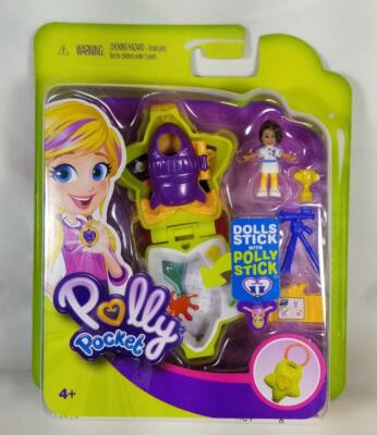 Polly Pocket Doll Polly Stick Yellow Star Telescope Shuttle Gift Girls Toy Play