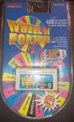 Vintage Wheel Of Fortune Handheld Video Game Cartridge Tiger Electronics 1995