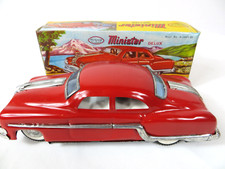 Minister Delux Friction Car w Original Box. Red.