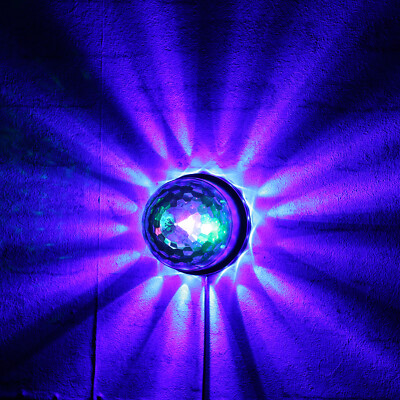 LED Partyeffekt Disco DJ SATURN RGB Strahleneffekt mit Lichtkranz Lichteffekt