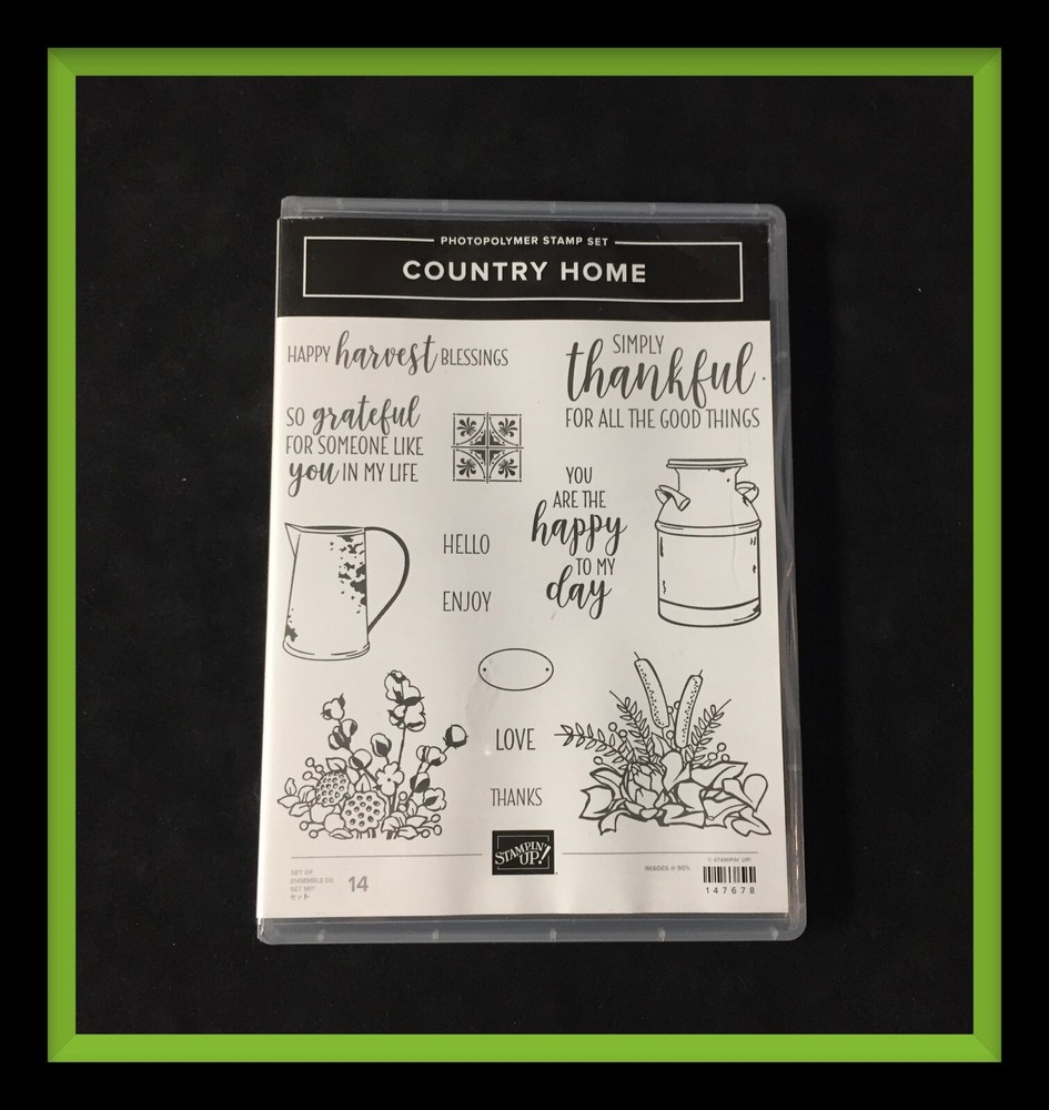 Stampin' Up! COUNTRY HOME Stamp Set -see examples! ***NEW*** #253