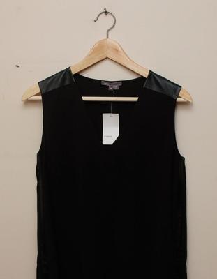 french connection leather dress Paige Denim Fiorella Faux Leather Midi Dress in French Press – Suite 201