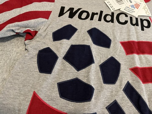 Vintage Adidas 1994 Soccer World Cup USA Polo Shirt Size Medium NWT Brand New - Picture 5 of 7