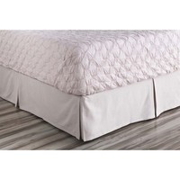 Surya Anniston Woven Linen Full Bed Skirt In Purple on sale Surya Anniston Woven Linen Full Bed Skirt In Purple on sale