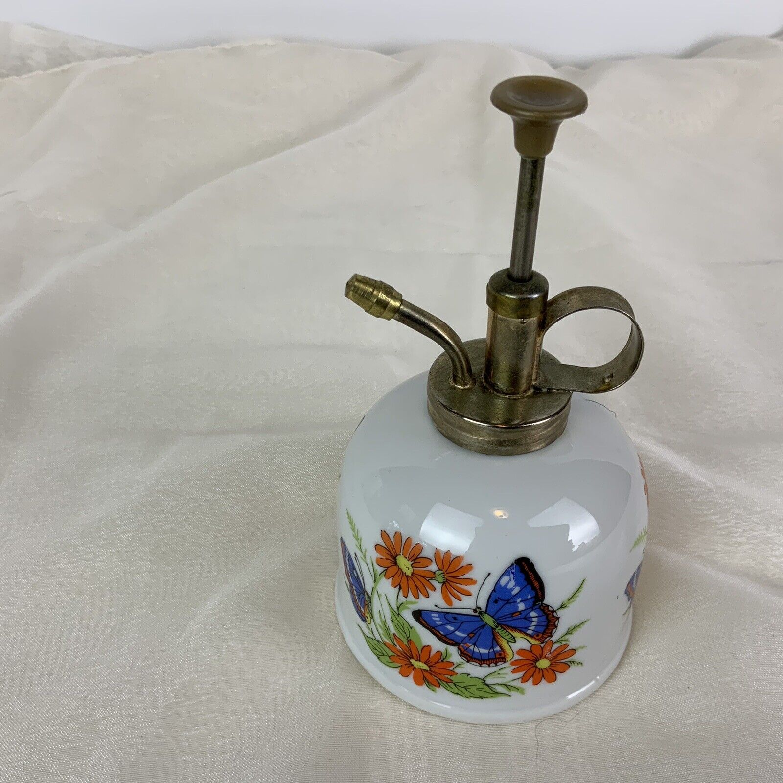 Price Import Vintage Japan Porcelain Butterfly Empty Perfume Bottle Atomizer