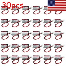 30pcs EVE ER14250 3.6V LS14250 1/2 AA Size 1200mAh Li-ion Energy Battery w/ Plug