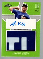 2020 Leaf Perfect Game Nat'l Showcase Patch Auto Emerald #PA Anthony Ursitti /25