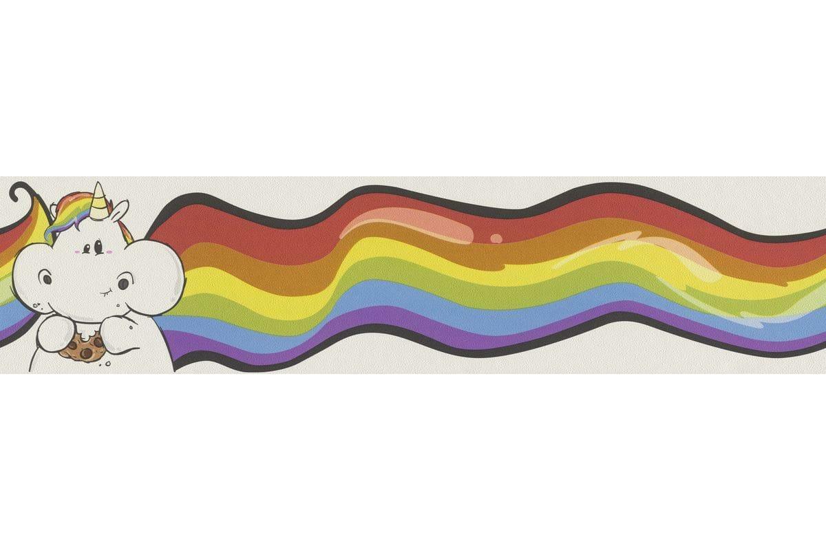 Rasch Unicorn Rainbow Childrens Playroom Nursery Border