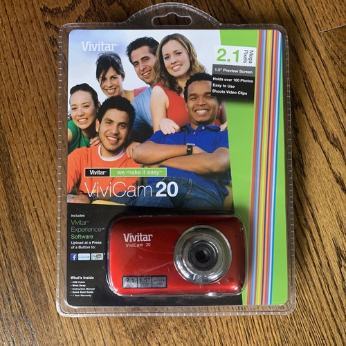 Vivitar Vivicam Digital Camera 20 2.1 megapixel Holds 100+ Photos New Sealed