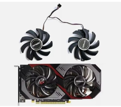 85mm ASRock RX 570 590 5500 5600 XT Phantom Graphics Card Fan Replacement TD74