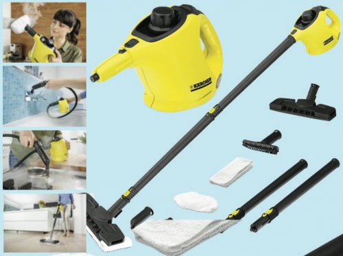 VAPORONE KARCHER MOD. SC1 CON KIT PER PAVIMENTI SCOPA A VAPORE | eBay