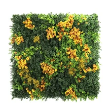 40"x40" Artificial Faux 3D Mix Leaf Privacy Fence Screen Decor Panel Hedge V7
