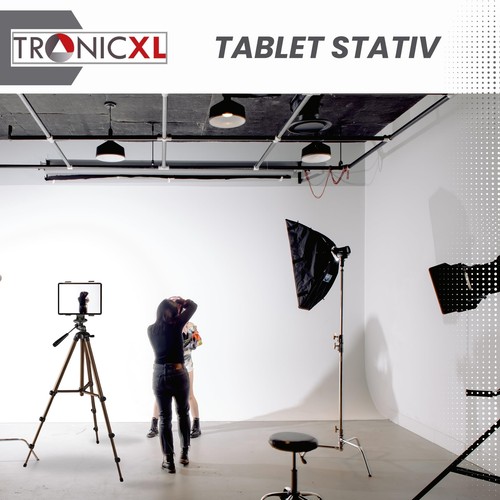 Kamerastativ Tablet Stativ Ständer 134cm für Tablets Apple iPad mini Samsung Tab - Bild 4 von 9