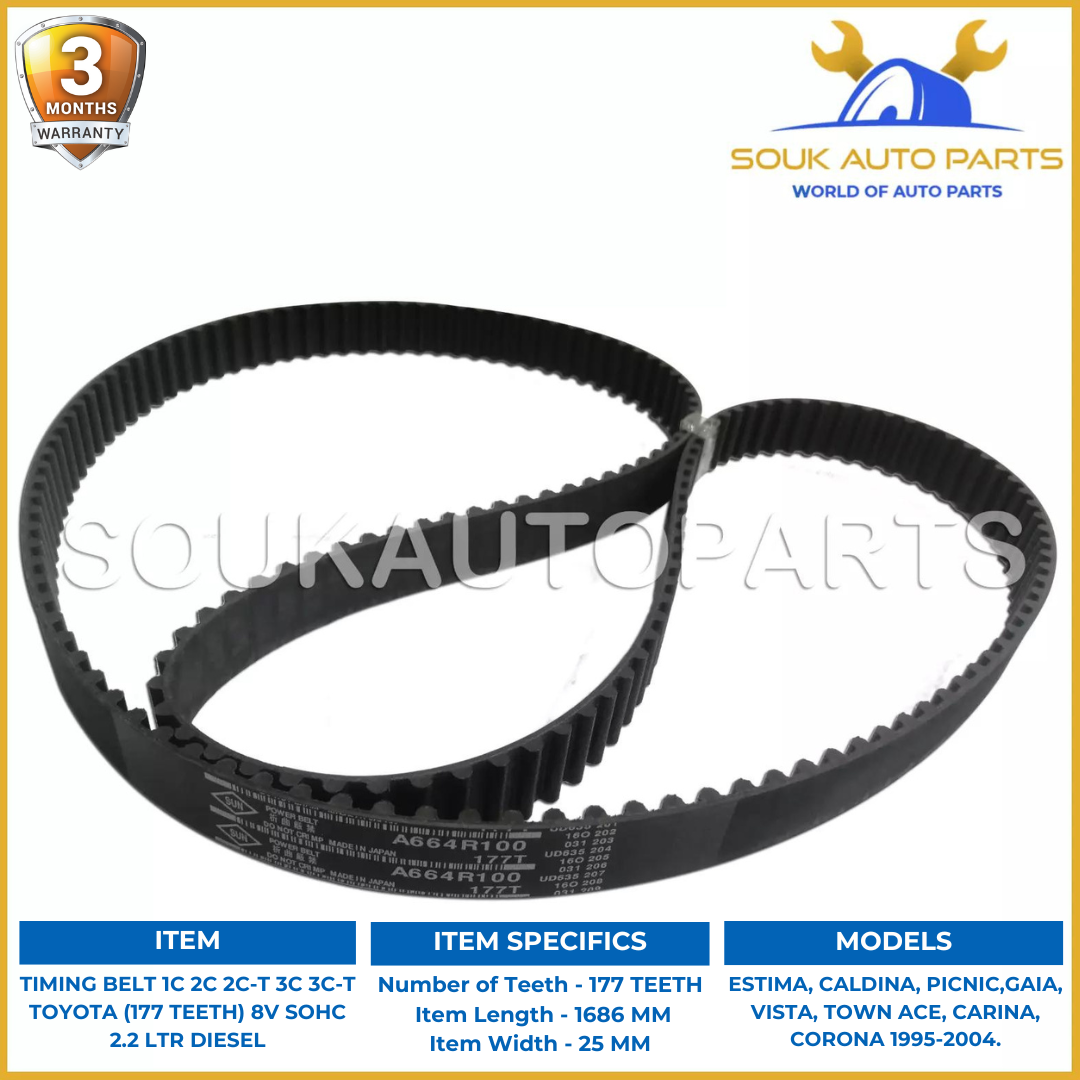 TIMING BELT 1C 2C 2C-T 3C 3C-T 177 TEETH For Toyota VISTA CARINA TIMING BELT 1C 2C 2C-T 3C 3C-T 177 TEETH For Toyota VISTA CARINA