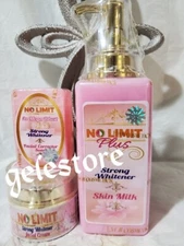 No Limit Pink Whitening Body  Lotion, face cream & 1 Bar  soap.