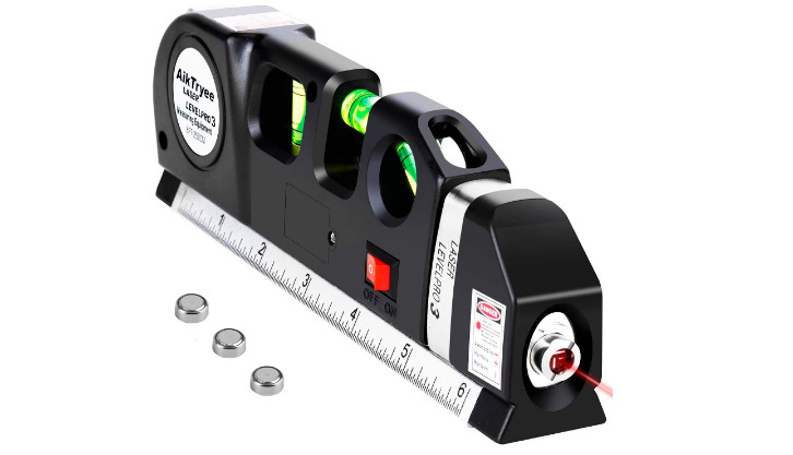 Cross Line Laser Leveler Multipurpose Tool Picture Hanging Cabinets Tile Walls