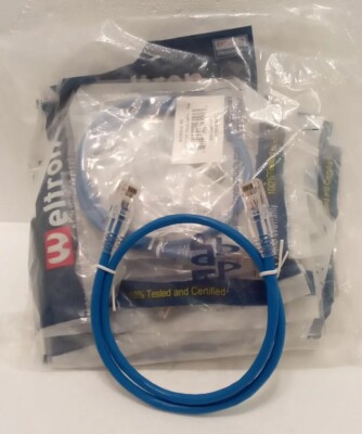 10 Pack Lot - 2ft CAT5e Ethernet Network LAN Router Patch Cable Cord Wire Blue
