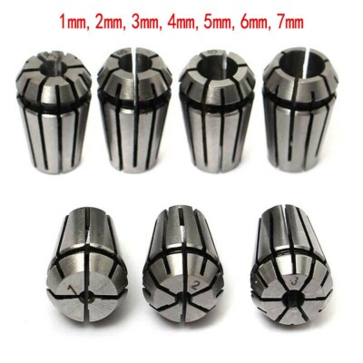 ER11 Collet Chuck Spannzangenfutter Fräsen 7St. Satz Drehmaschine Werkzeug