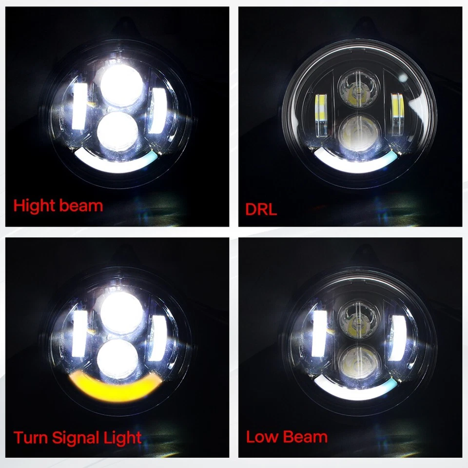 2pcs LH&RH LED Headlights Compatible with Can-Am Outlander 450 500 570 2015-2024 - Image 4 of 4