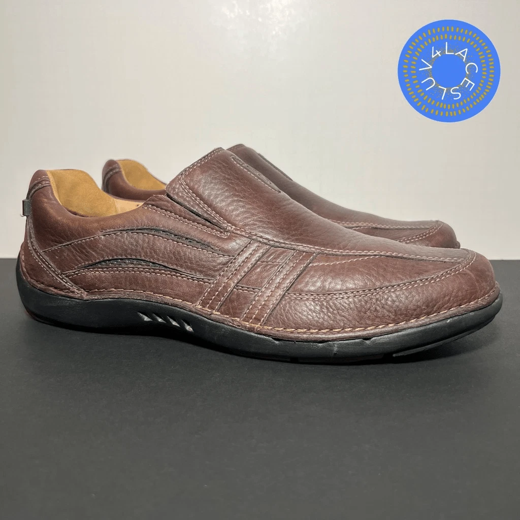 Scarpe casual CLARKS da uomo marroni non strutturate in pelle taglia 9 5 media