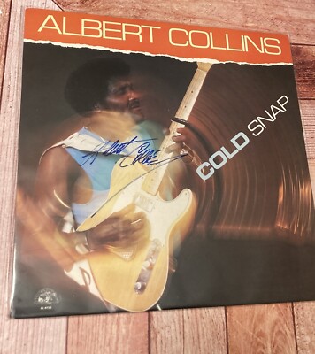 Albert Collins Autographed Cold Snap Vinyl LP Signed Original Pressing JSA COA