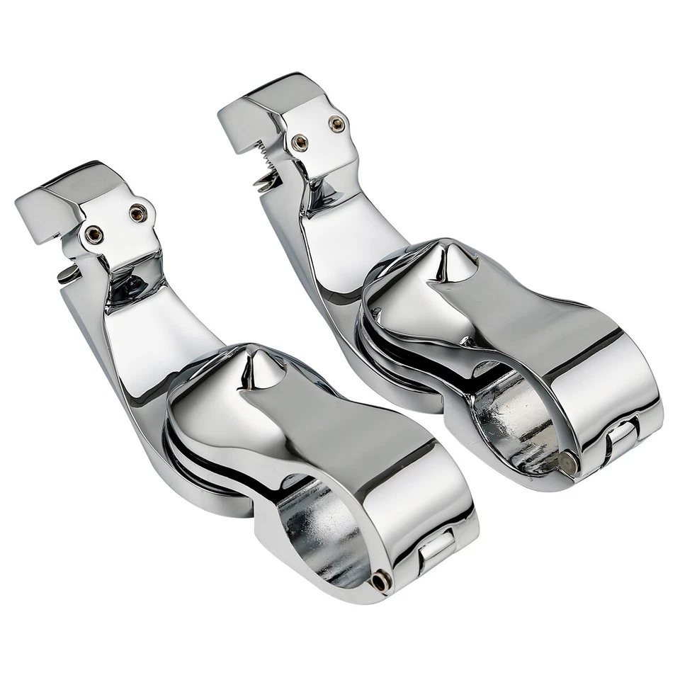 Apoios para os pés 1,25"32mm ângulo curto apoio para os pés montagem universal ajuste para Harley Suzuki - Imagem 3 de 4