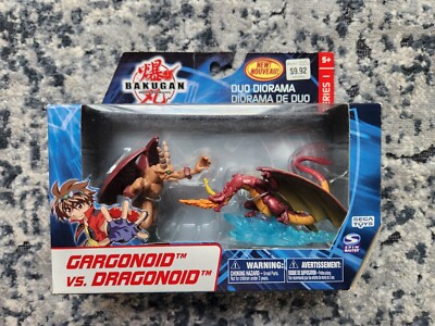 Bakugan Duo Diorama Series 1 Gargonoid VS Dragonoid Figurines | Brand New