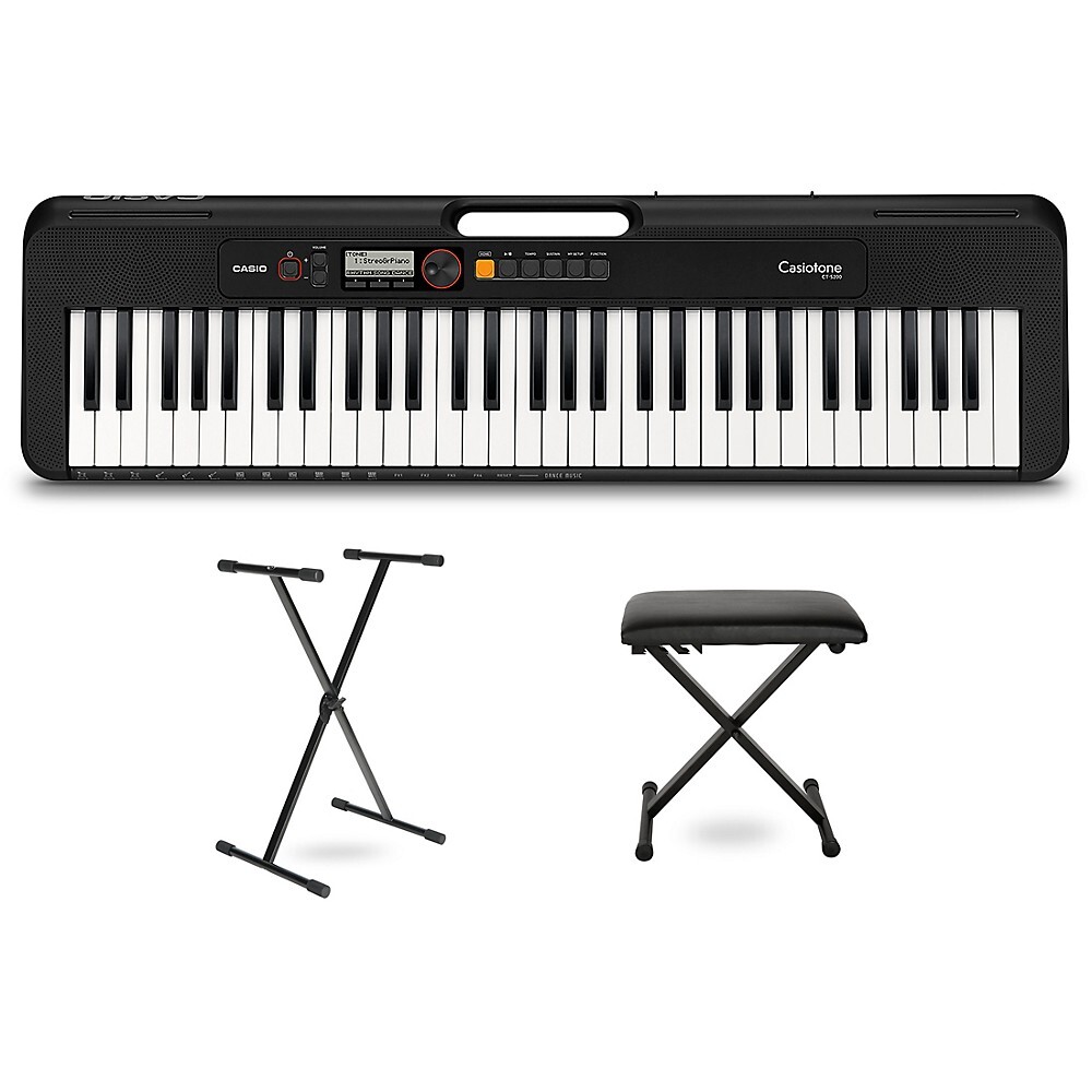 Casio Casiotone CT-S200 Keyboard with Stand and Bench Black Casio Casiotone CT-S200 Keyboard with Stand and Bench Black