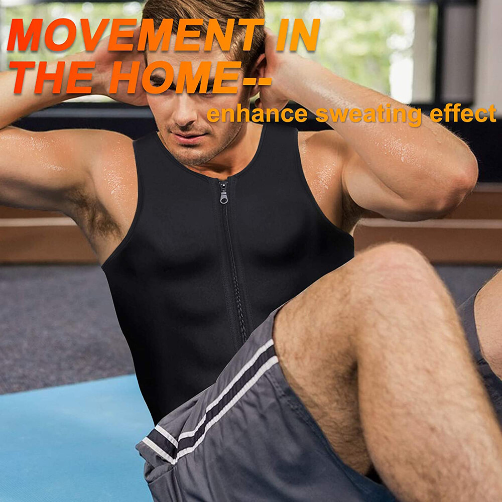 Men Gym Neoprene Sauna Vest Sauna Ultra Sweat Shirt Body Shaper