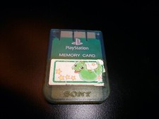 Tested Official Monster Playstation 1 Blue Memory Card Japan/US PS1 RPG Anime