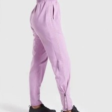 Gymshark - XS Urban Joggers Pastel Grape Purple S Zipper Ankle Workout Pants