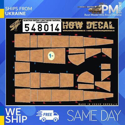 HGW 1/48 wood decals Albatros OEFFAG Light Wood Natural Transparent 548014 HGW 1/48 wood decals Albatros OEFFAG Light Wood Natural Transparent 548014