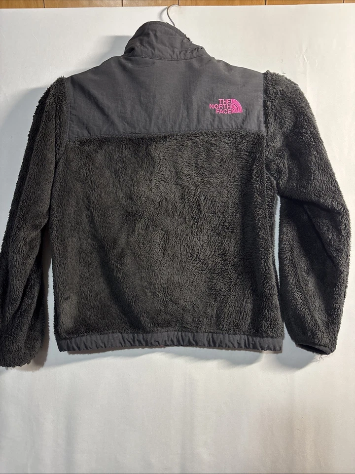 Jaqueta de lã The North Face feminina Denali pequena 7-8 preta e rosa quente - Imagem 3 de 4