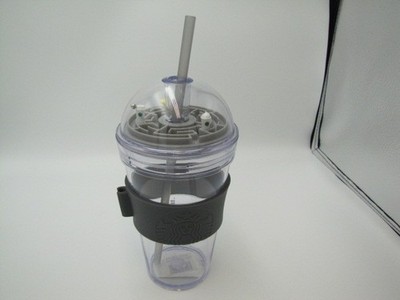 Starbucks 2017 Finding Star Cold Fun Cup Dome 16oz & Straw (Bearing Stuck)