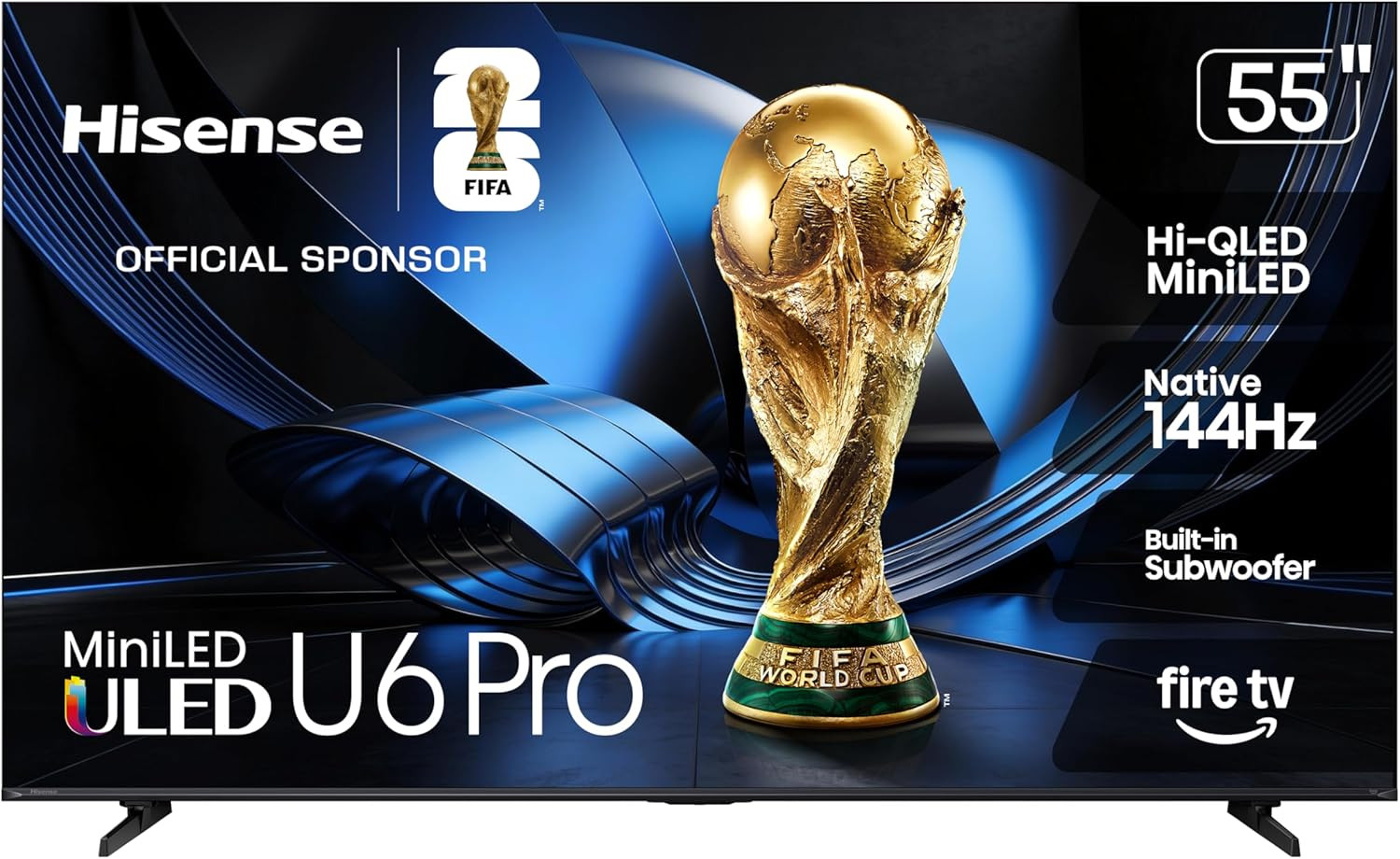 55" U6 Pro Series Mini‑Led ULED 4K UHD HDR Gaming AI Smart Fire TV (55U6SF Pro,