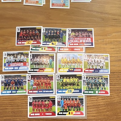 Panini FIFA World Cup 2026 We Are Team stickers 15-Card Lot no duplicate