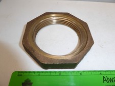 Bronze Stuffing Box Nut 2-1/2" NPT. Vintage 1950'S. Made in USA! Qty of 1. NEW!