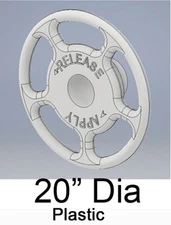 Cal Scale 735 Ho Loco Brake Wheel Kidney Bean 20In 2Pk