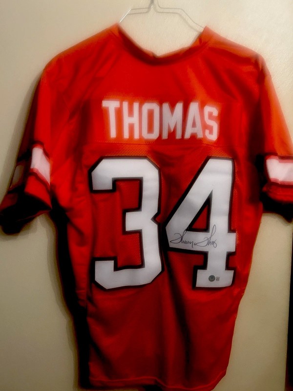 2023 historic autograph - Thurman Thomas Oklahoma State Cowboys