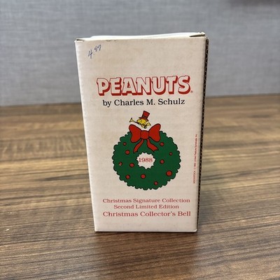 1988 Willitts Peanuts Snoopy Christmas Bell w/ Orig Box - Second Limited Edition