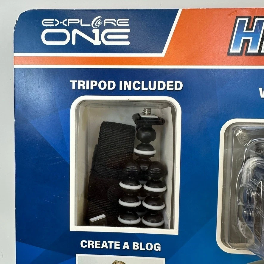 Explore One HD Action Camera WiFi Waterproof Case 8GB Micro SD Card and Tripod - Image 4 of 4