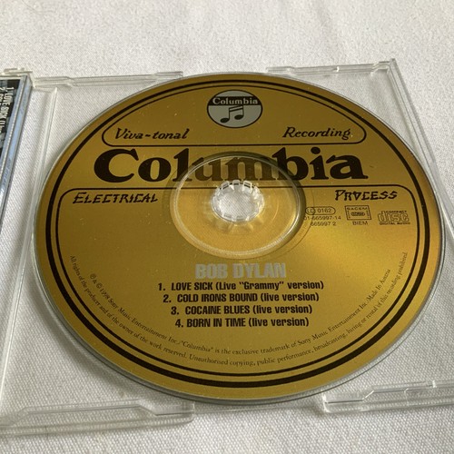 BOB DYLAN Love Sick Live Grammy Version 4 Song Import CD Single - Imagen 3 de 10