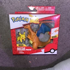 Pokémon Pikachu Charizard Deluxe Action 4.5" Battle Figure Pack Nintendo Toy