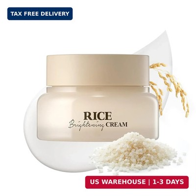 SKINFOOD Rice Brightening Cream, Korean Face Moisturizer with 48 Hours Fermented