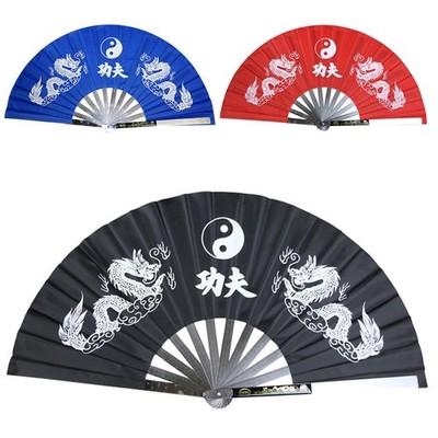 Fan Dragon Fighting Kung Fu Kampfsport Steel Tai Chi Wushu 3 Farben 350g